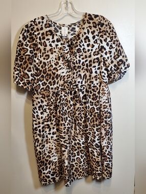 396. NWOT - JOIE - Leopard Print Babydoll Dress